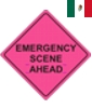 Reflective Pink Emergency Management Signs